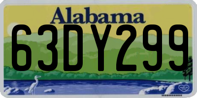 AL license plate 63DY299