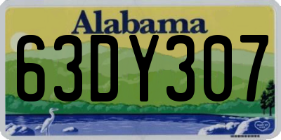 AL license plate 63DY307