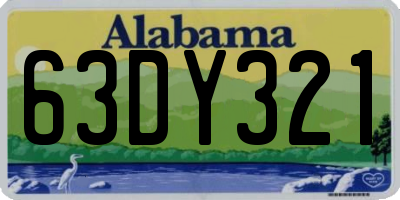 AL license plate 63DY321