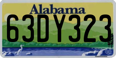 AL license plate 63DY323