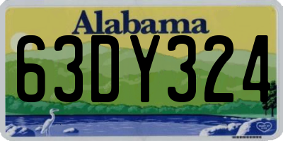 AL license plate 63DY324