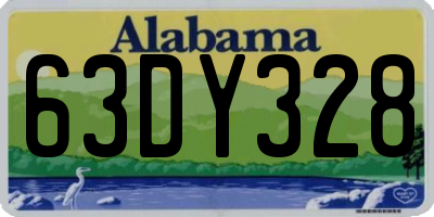 AL license plate 63DY328