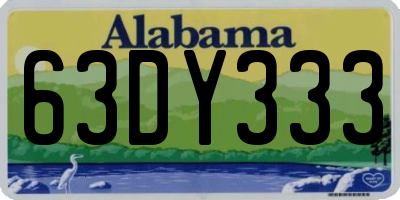 AL license plate 63DY333