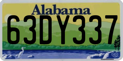 AL license plate 63DY337