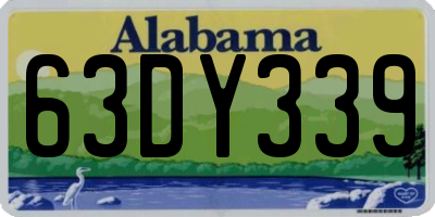 AL license plate 63DY339