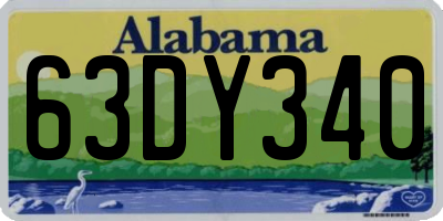 AL license plate 63DY340
