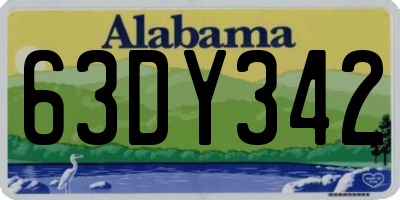 AL license plate 63DY342