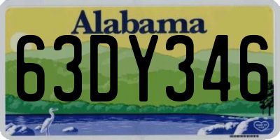 AL license plate 63DY346