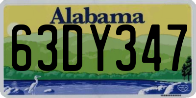 AL license plate 63DY347