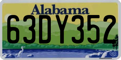 AL license plate 63DY352