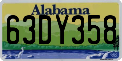 AL license plate 63DY358