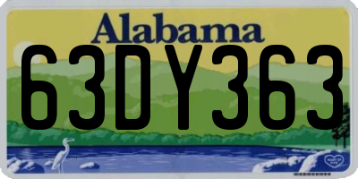 AL license plate 63DY363