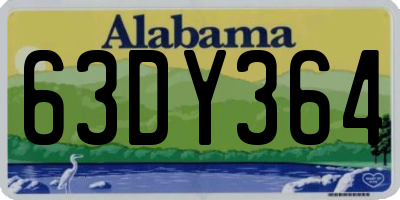 AL license plate 63DY364