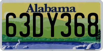 AL license plate 63DY368