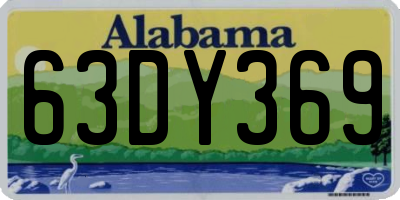 AL license plate 63DY369
