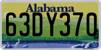 AL license plate 63DY370