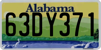 AL license plate 63DY371