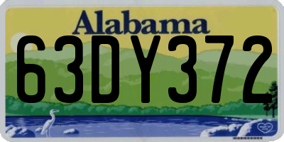 AL license plate 63DY372
