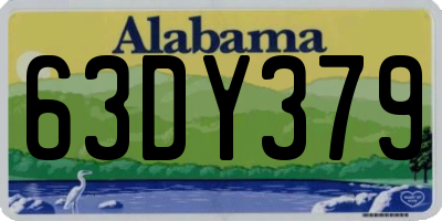 AL license plate 63DY379