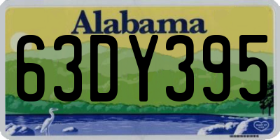 AL license plate 63DY395