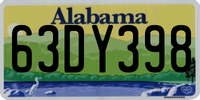 AL license plate 63DY398