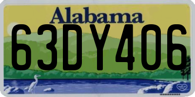 AL license plate 63DY406