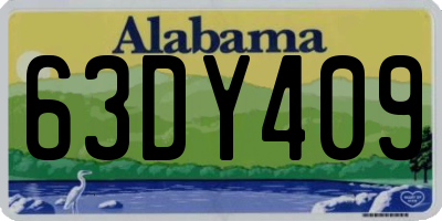 AL license plate 63DY409