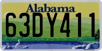AL license plate 63DY411
