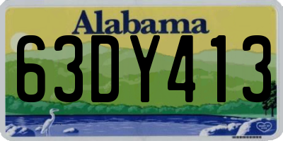 AL license plate 63DY413