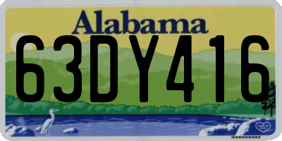 AL license plate 63DY416