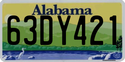 AL license plate 63DY421