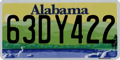 AL license plate 63DY422