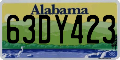 AL license plate 63DY423