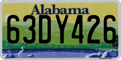 AL license plate 63DY426