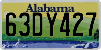 AL license plate 63DY427