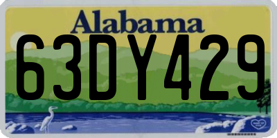 AL license plate 63DY429