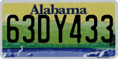 AL license plate 63DY433