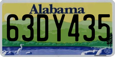 AL license plate 63DY435