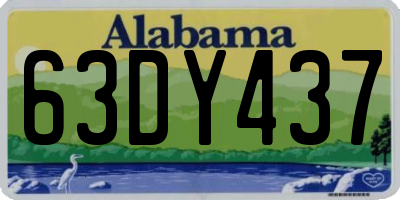 AL license plate 63DY437