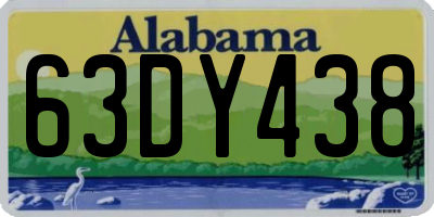AL license plate 63DY438
