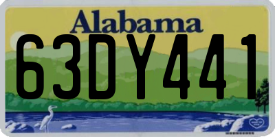 AL license plate 63DY441