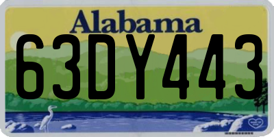 AL license plate 63DY443