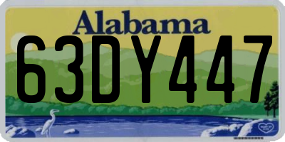 AL license plate 63DY447