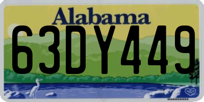 AL license plate 63DY449