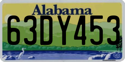 AL license plate 63DY453