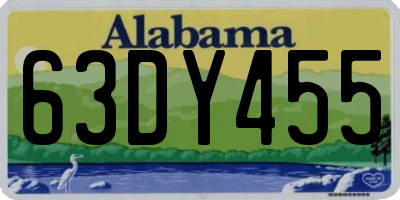 AL license plate 63DY455