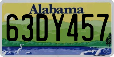 AL license plate 63DY457