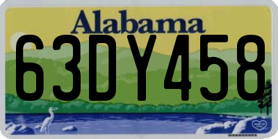 AL license plate 63DY458