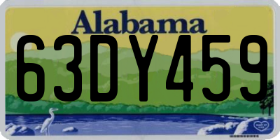 AL license plate 63DY459