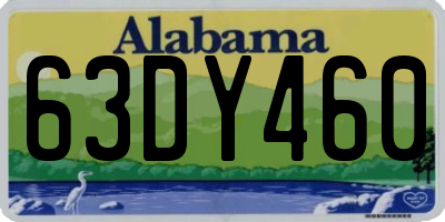 AL license plate 63DY460